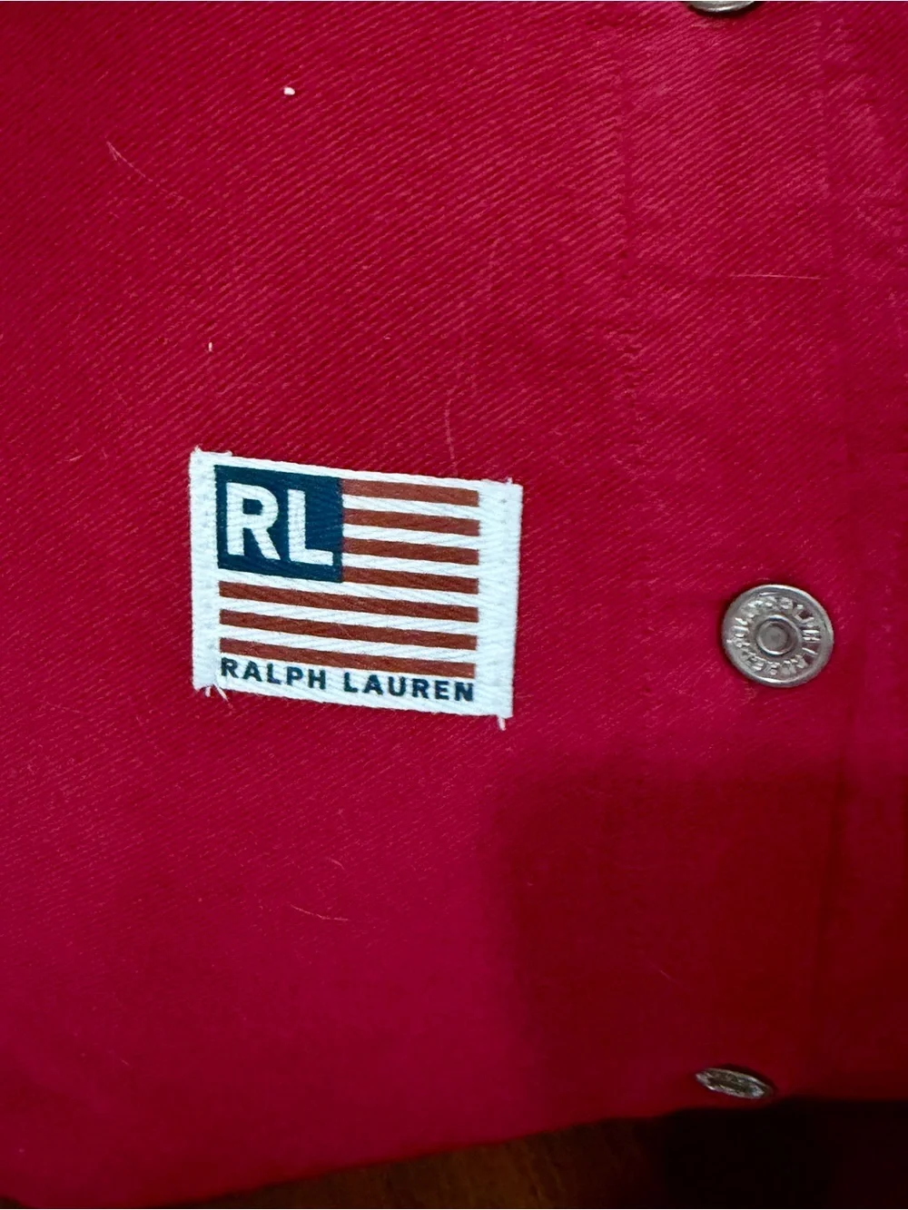 Ralph Lauren Red Button-Front Throw Pillow